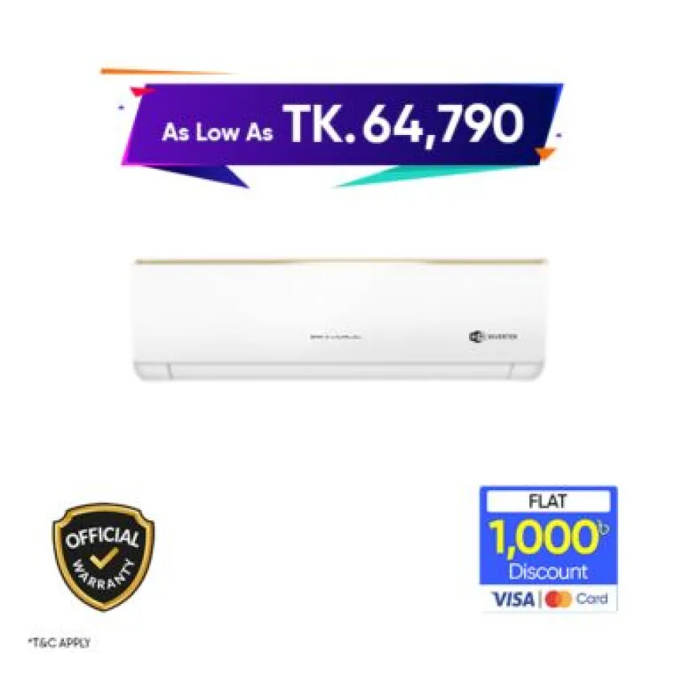 Gree Zeno 1.5 Ton Inverter Split Type Air Conditioner (GS-18XZNA3V)