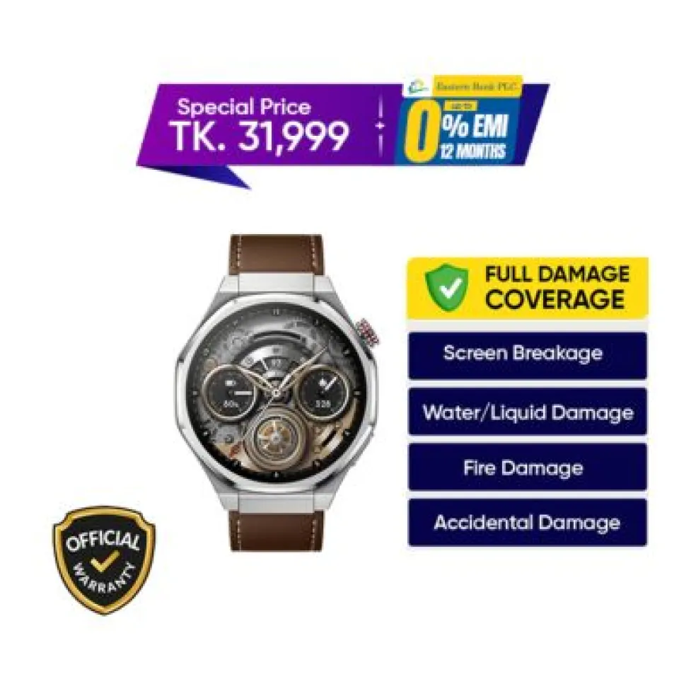 Honor Watch 5 Ultra Smartwatch with GPS (Leather Strap) (46mm)