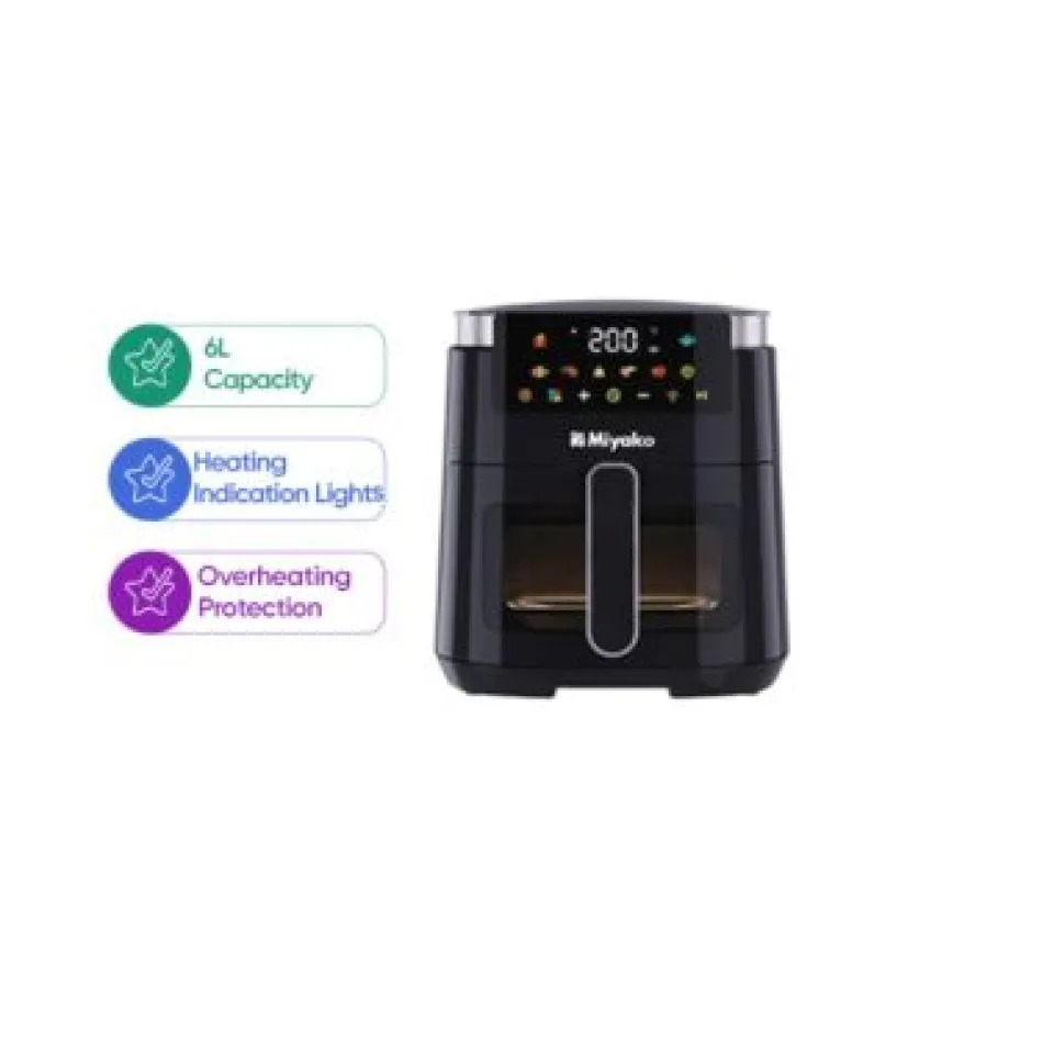 Miyako 6L Touchscreen Air Fryer (AF-5012)