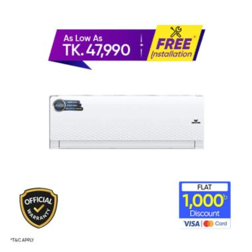 Walton 1.5 Ton Intelligent Inverter Air Conditioner [WSI-DIAMOND-18M (FROST CLEAN)]