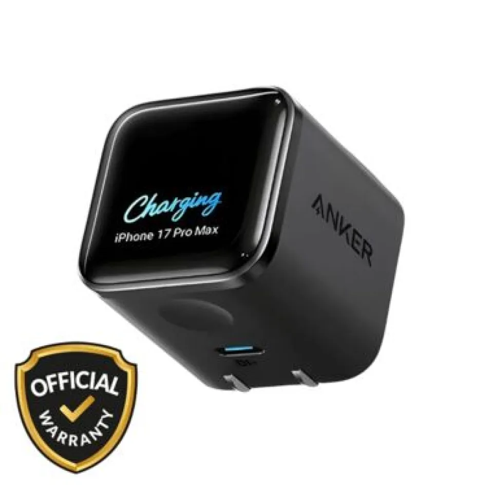 Anker Nano 45W GaN US Plug Fast Charging Adapter with Display (A121D)-Chinese Version